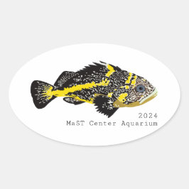 Yellowstripe Rockfish 2024 - Adesivos redondos clá