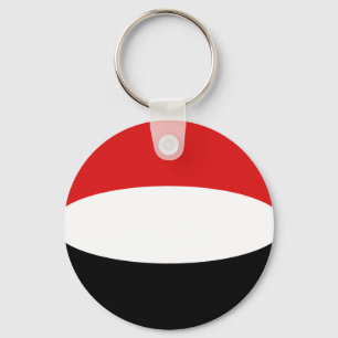 Yemen Fisheye Flag Chaveiro