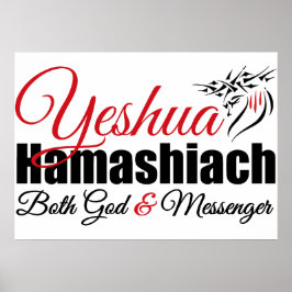Yeshua Hamashiach Tanto Deus Quanto Poster Mensage