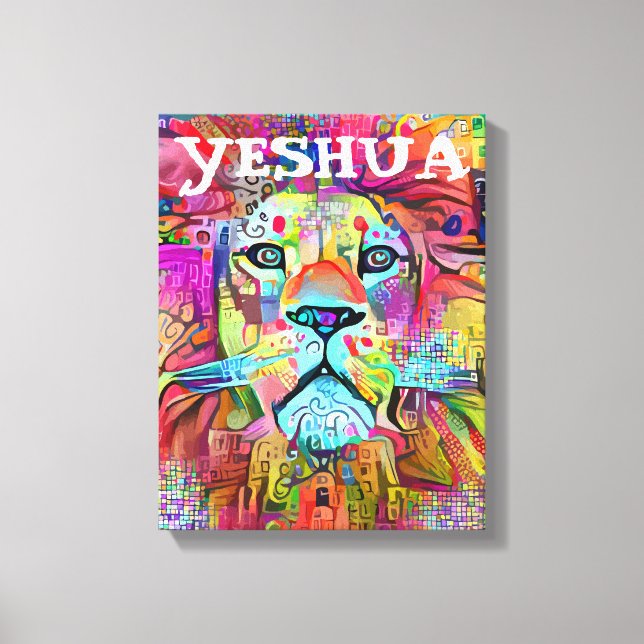 YESHUA LION DA CANVAS DE ARTE CRISTÃ JUDAH (Frente)
