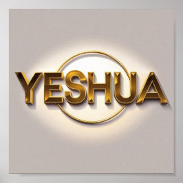 Yeshua Matte Poster |Nome de Jesus ai design