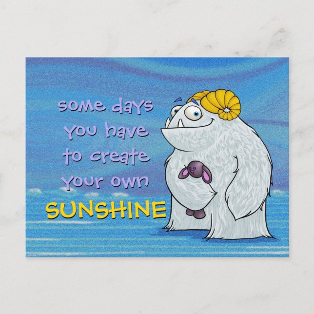 Yeti, cartão postal (Frente)