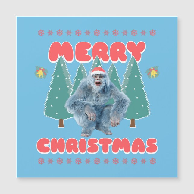 Yeti Engraçado - Feliz Natal (Frente)