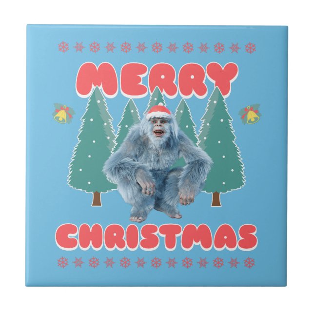 Yeti Engraçado - Feliz Natal (Frente)