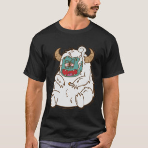 Yeti fumante Snowman Creatar Pegadas Pullover