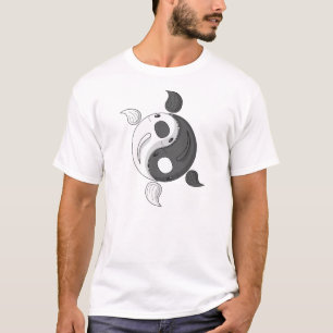 Yin e Yang, a Camisa Luz dos Homens Koi