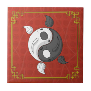 Yin e Yang, o Azulejo Koi