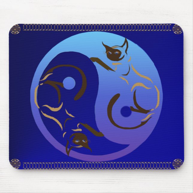 Yin ultravioleta Yang Mousepad (Frente)