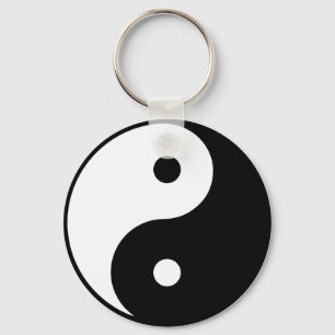 Yin Yang Button Chaveiro
