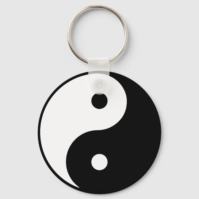 Yin Yang Button Chaveiro (Frente)