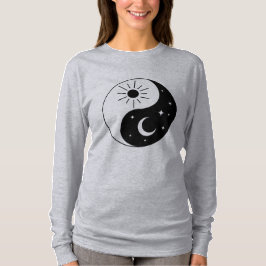 Yin-Yang - Camiseta de longa folga feminina