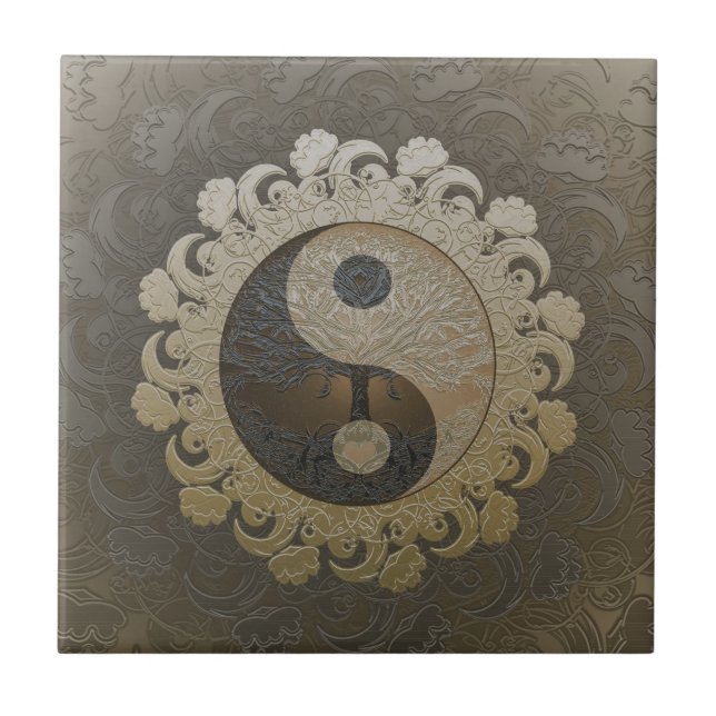 Yin Yang com a árvore de vida por Amelia Carrie (Frente)