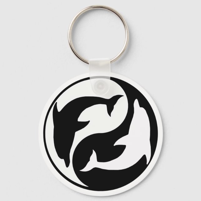 Yin Yang Dolphin Chaveiro (Frente)