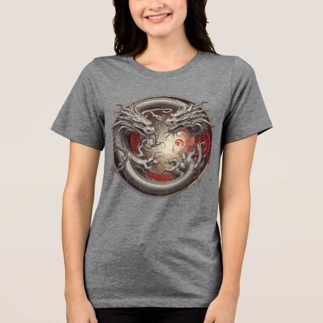 Yin Yang Dragon - Equilíbrio de poder e espírito (Frente)
