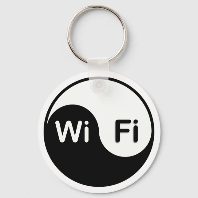 Yin Yang e wi-fi Chaveiro (Frente)