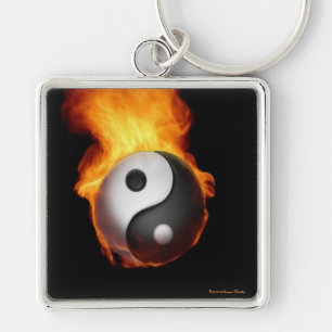 Yin Yang na Chaveiro de Fogo