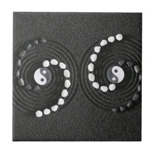 Yin Yang Pebble Spiral"