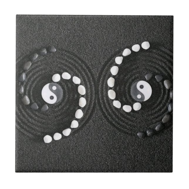 Yin Yang Pebble Spiral" (Frente)