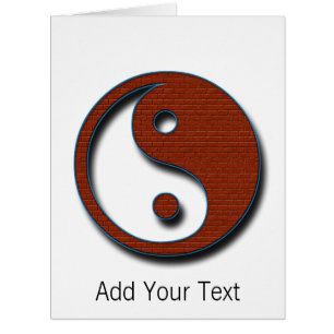Yin Yang por Shirley Taylor - Cartão de Saudação
