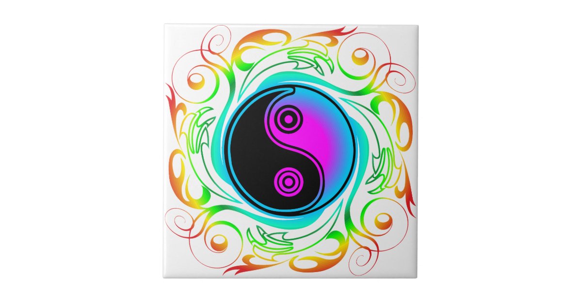 Desenho de Yin-yang pintado e colorido por Usuário não registrado