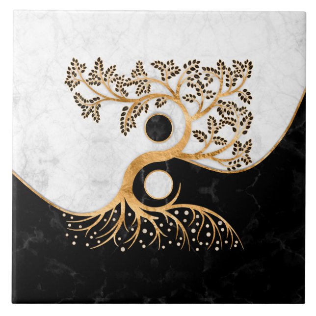 Yin Yang Tree - Marbles and Gold (Frente)