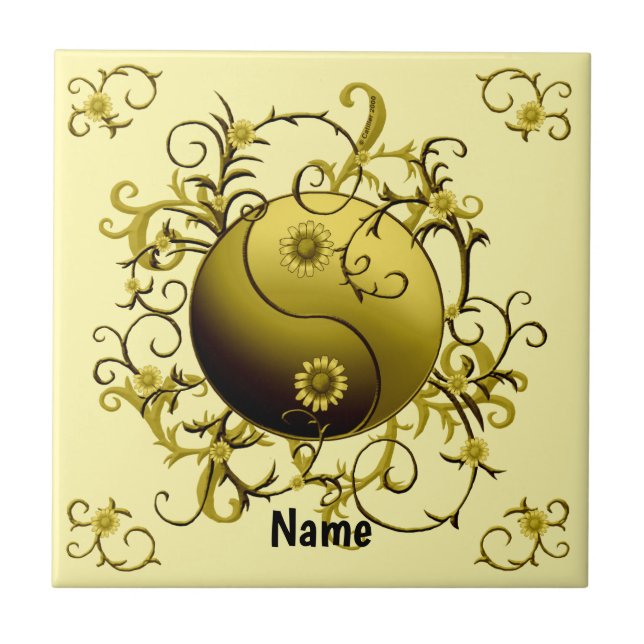 Yin Yang Tribal Amarelo (Frente)