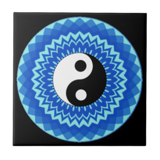 Ying yang mandala design (símbolo yin e yang) 