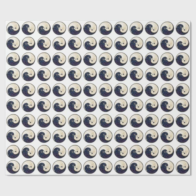 YinYang coloca papel de embrulho em branco (Aberto)