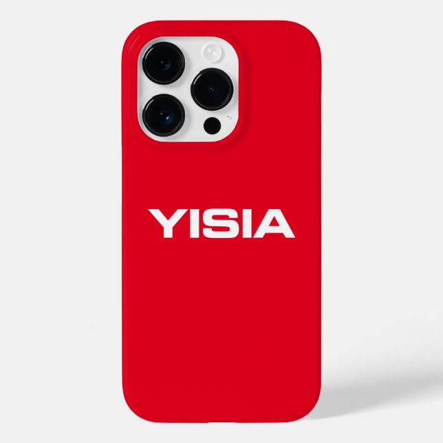 Yisia iPhone / iPad case Red (Verso)