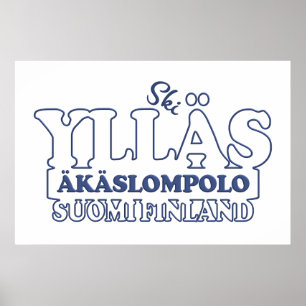 YLLÄS FINLAND poster personalizado