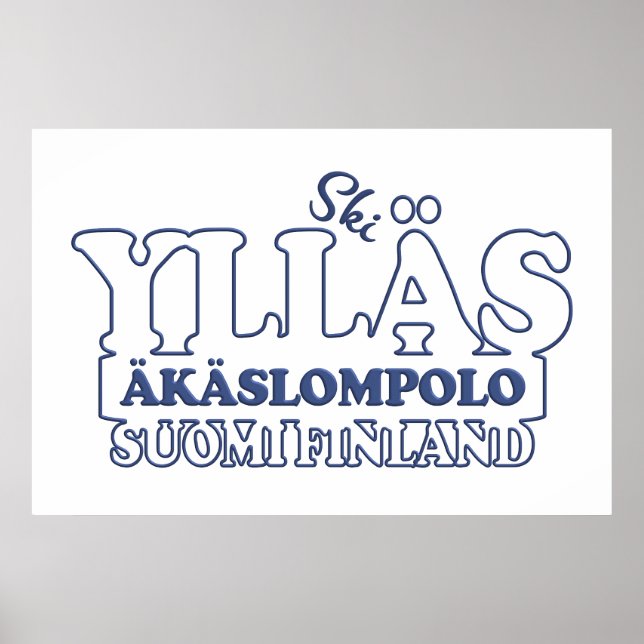 YLLÄS FINLAND poster personalizado (Frente)