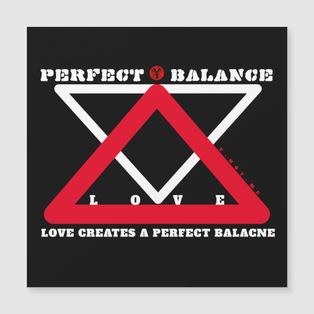YNOTME PERFECT BALANCE 4b3  Magnetic Card (Frente)