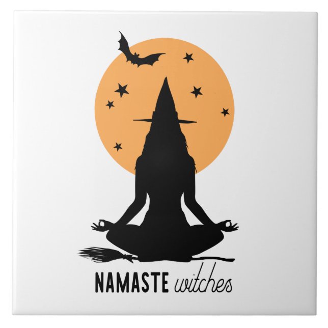 Yoga Bruxa Contemporânea do Halloween (Frente)