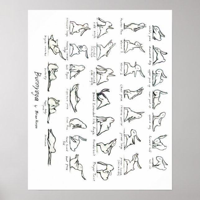 Yoga Bunny Poster (Frente)