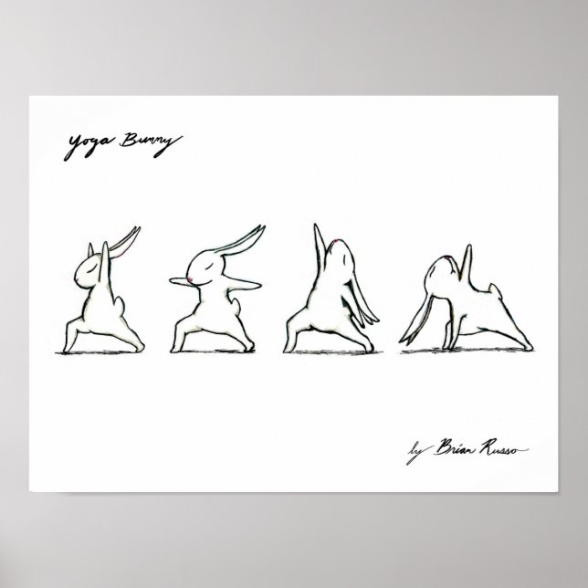 Yoga Bunny Poster (Frente)