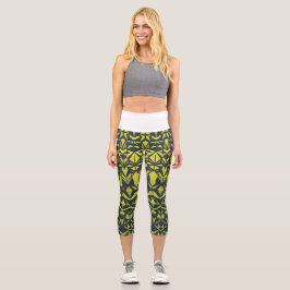 Yoga Capris de Alta Saída