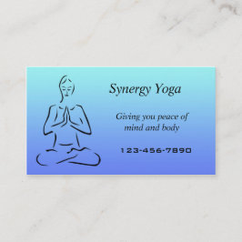 Yoga cartão de visita