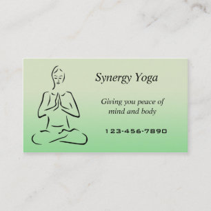 Yoga cartão de visita