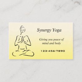Yoga cartão de visita