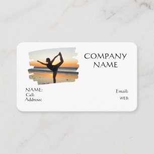 Yoga de CARTÃO DE VISITA de MODELO BÁSICO