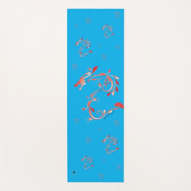 Yoga do Dragão Vermelho FloState Design e tapete M (Frente)