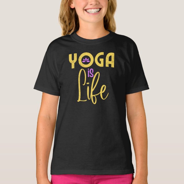 Yoga é uma camisa de vida (Frente)