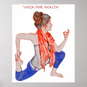 Yoga for Health em um poster