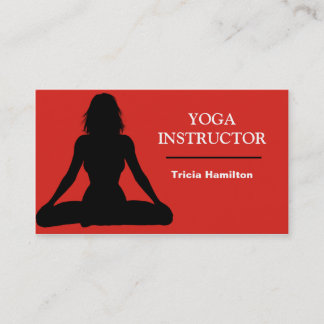 Yoga Instrutor Cartão de visita