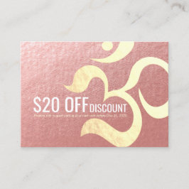 Yoga Meditação Instrutor Desconto Cupão Om Sinal