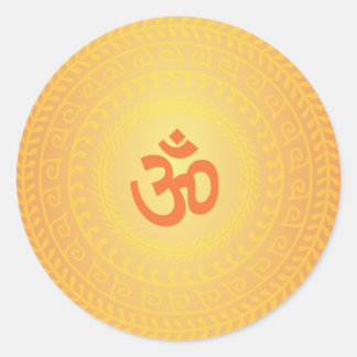 Yoga Om adesivo budista Mandela