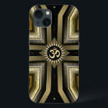 Yoga OM Galáxia Sol Dourada Preta S5 Caso<br><div class="desc">New Age Fusion Art Galaxy S5 Caso : Na moda Art Deco e Medieval inspiraram design em ouro negro com o ouro Hindu / símbolo budista OM no centro - totalmente personalizável. Se preferir sem símbolo,  você pode clicar no botão Personalizar e excluir os elementos</div>