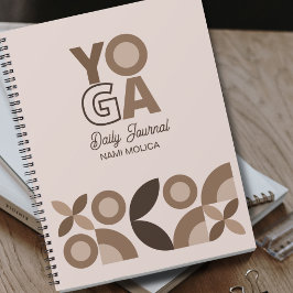 Yoga - Padrão Geométrico Modern Beige Brown