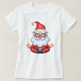 Yoga Papai noel Camisa de Natal