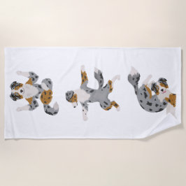 Yoga, pastor australiano, posou toalha de praia